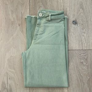 Zara High Rise Women Jeans - Light Green